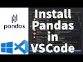 How To Install Pandas in Visual Studio Code on Windows 11