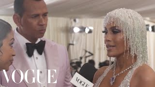 Jennifer Lopez on Her Most Extravagant Fashion Moment | Met Gala 2019 With Liza Koshy | Vogue