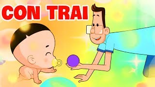 Con Trai Yêu Của Bố - Hoạt Hình Vui Nhộn Cho Bé Ăn Ngon - Bố Đầu Nhỏ Con Đầu To