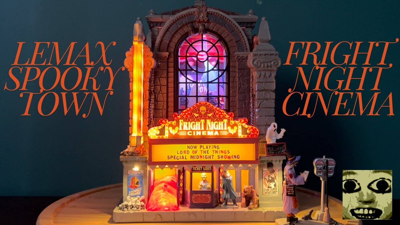 Lemax Spooky Town Fright Night Cinema Unboxing Michaels Exclusive 2024