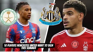 10 PLAYERS SAUDI ARABIA’S PIF WILL TRY AND SIGN FOR NEWCASTLE UNITED !!!!!