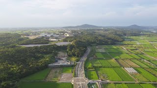 国道１７５号線を空撮　兵庫県神戸市西区　National Route 175 Kobe Hyogo Japan