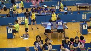 2016年IH 卓球 女子 学校対抗 1回戦 鹿児島女子（鹿児島）vs 日南学園（宮崎）第3試合