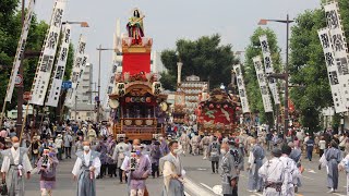 熊谷うちわ祭2022 巡行祭「行宮参り」