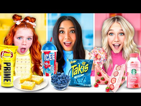 10 KiDS EAT EVERYTHING IN ONE COLOR FOR 24 HOURS!!