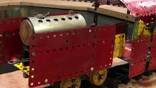 Meccano Fairlee Locomotive Live Steam G Gauge With Two Wagons