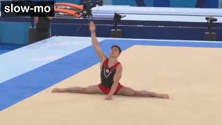 MAG 2022 COP Artistic gymnastics elements [A] cross or side split F/X (slow-mo)