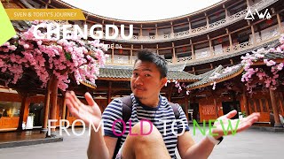 Q-We Vlog • Explore Chengdu - Ep. 4: Beautiful Ancient Town \u0026 Giant Shopping Mall