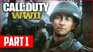Call of Duty WW2 Campaign Gameplay Walkthrough, Part 1! (COD WW2 PS4 Pro Gameplay)