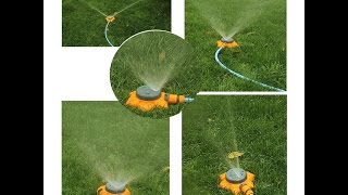 Review:  Freehawk® 7-Pattern Turret Sprinkler Sunflower with Heavy-Duty ABS Base