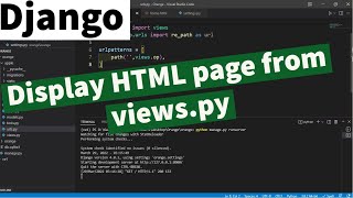 How to render HTML page from views.py in Django