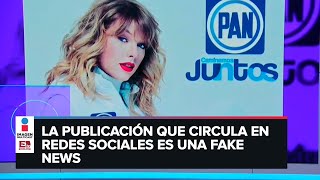 Usan imagen de Taylor Swift para promover a falsa candidata panista