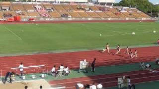 第69回西日本学生陸上競技対校選手権大会　女子100m　準決勝第1組　スタート中心　2016/7/2