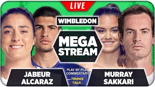 MURRAY vs ISNER | JABEUR vs KAWA | Wimbledon 2022 | Live Tennis Play-by-Play