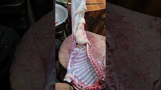 Wow Beautiful Big Goat Mutton Cutting Skills #trending #shorts