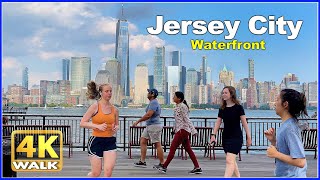 【4K】WALK Jersey City WATERFRONT USA 4k video NJ Travel vlog