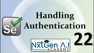 Selenium Tutorials for Beginners : 22. How to handle Authentication ? | Windows Credentials Pop-up