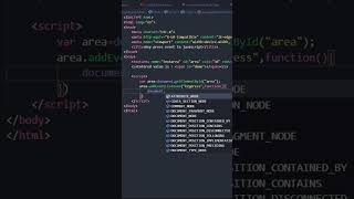 JavaScript keypress event using listener. #suggested