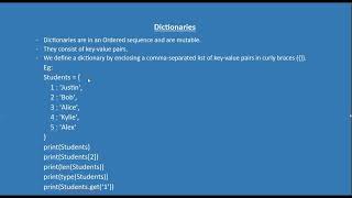 EP 8: Dictionaries in Python | Data Types