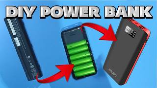 how to make powerful powerbank |  از باتری لپتاپ پاوربانک بسازیم