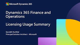 Licensing Usage Summary | User License Management for Finance and Operations | D365 Bites