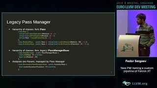 2018 EuroLLVM Developers’ Meeting: F. Sergeev “New PM: taming a custom pipeline of Falcon JIT ”