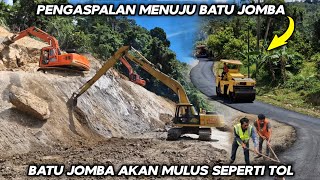 Tinggal Hitungan Hari !!! Pengaspalan Menuju Tanjakan Batu Jomba