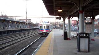 SEPTA's newest Regional Rail train: the silverliner 5 -- departing Trenton