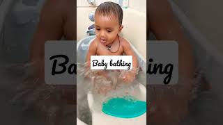 baby girl bathing #bathing #babygirl #sandiego #oneyear