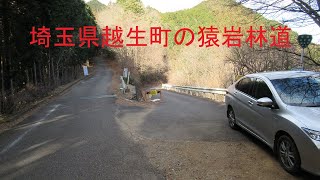 埼玉県越生町の猿岩林道を上る