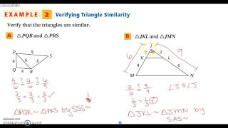 7-3 Triangle Similarity: AA~, SSS~, SAS~