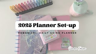 2025 Planner Set up | Hobonichi Techo A6, Hobonichi A5 Notebook, The Daily Grind Planner