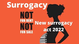 Surrogacy bill 2022 |New surrogacy act| kya hai surrogacy act|Surrogacy in India|Detail of Surrogacy