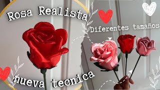Realistic Rose Tutorial | I made different sizes 🌹