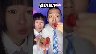 Yuhu i need strawberry too #challenge #mukbang #food #eating #funny #viralshort