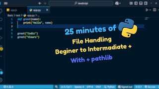 🔥 Master Python File Handling in 25 Minutes! 📂🧠 | Read, Write & Append Files Like a Pro 💻🚀 #python