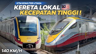 KERETA LOKAL PELURU KECEPATAN TINGGI‼️ Perjalanan Menuju Batas Negara KTM Komuter Ke Padang Besar