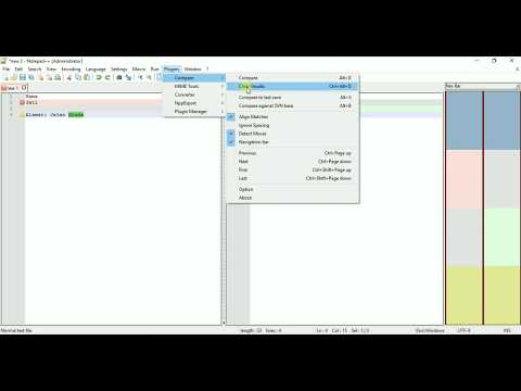 Notepad++ : How to Compare two files (data) with notepad++ compare plugin