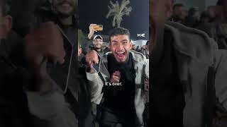 Palestinians in Gaza erupt in celebration at news of ceasefire