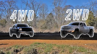 Lifted 2wd vs. Stock 4wd MUDDING