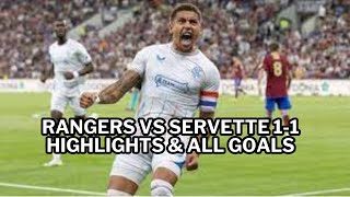 Rangers vs Servette 1-1 Highlights \u0026 All Goals