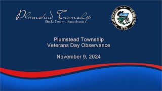 Plumstead Township Veterans Day Observance 2024