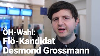 ÖH-Wahl 2019: Flö-Kandidat Desmond Grossmann