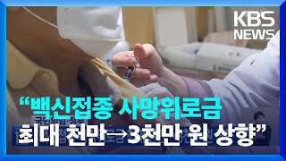 국민의힘·정부 “백신접종 사망위로금 최대 천만→3천만 원 상향” / KBS  2023.09.06.