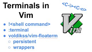 Use Terminals in Vim