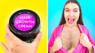 BEST FUNNY PRANKS ON FRIENDS || Crazy Make up And Hair DIY Pranks For Family by 123 GO! Genius
