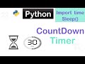 Python Program to Create a Countdown Timer || best python question use of sleep() function !!