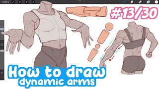 how to draw DYNAMIC ARMS (Beginner to Pro)  | Full Drawing Tutorial - Art Bootcamp #13/30