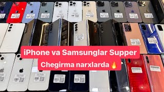 Telefon narxlari 23-Iyun iPhone va Samsunglar Supper Chegirma Narxlarda🔥 ☎️90)5618090#samsung#iphone