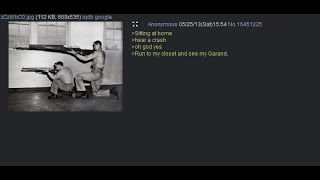Anon defends his home with comically large rifle